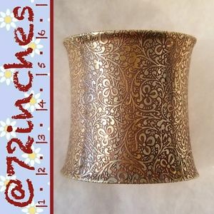 Embossed Brass Warrior Cuff